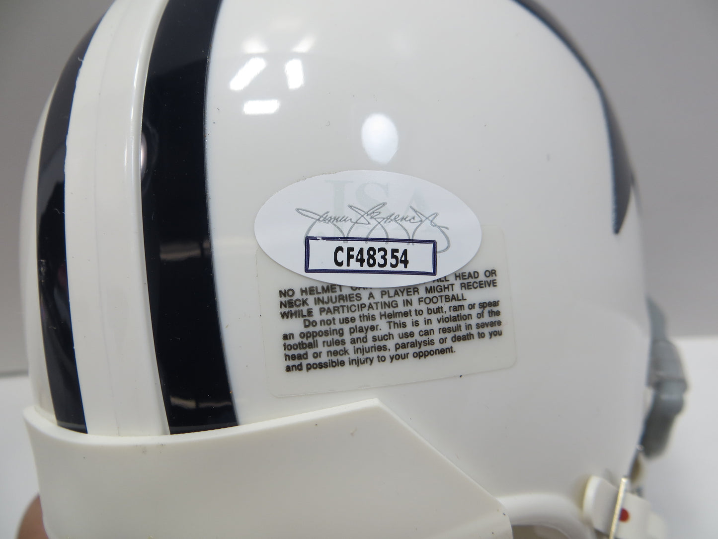 DeMARCUS WARE SIGNED DALLAS COWBOYS THROWBACK COWBOYS MINI HELMET JSA