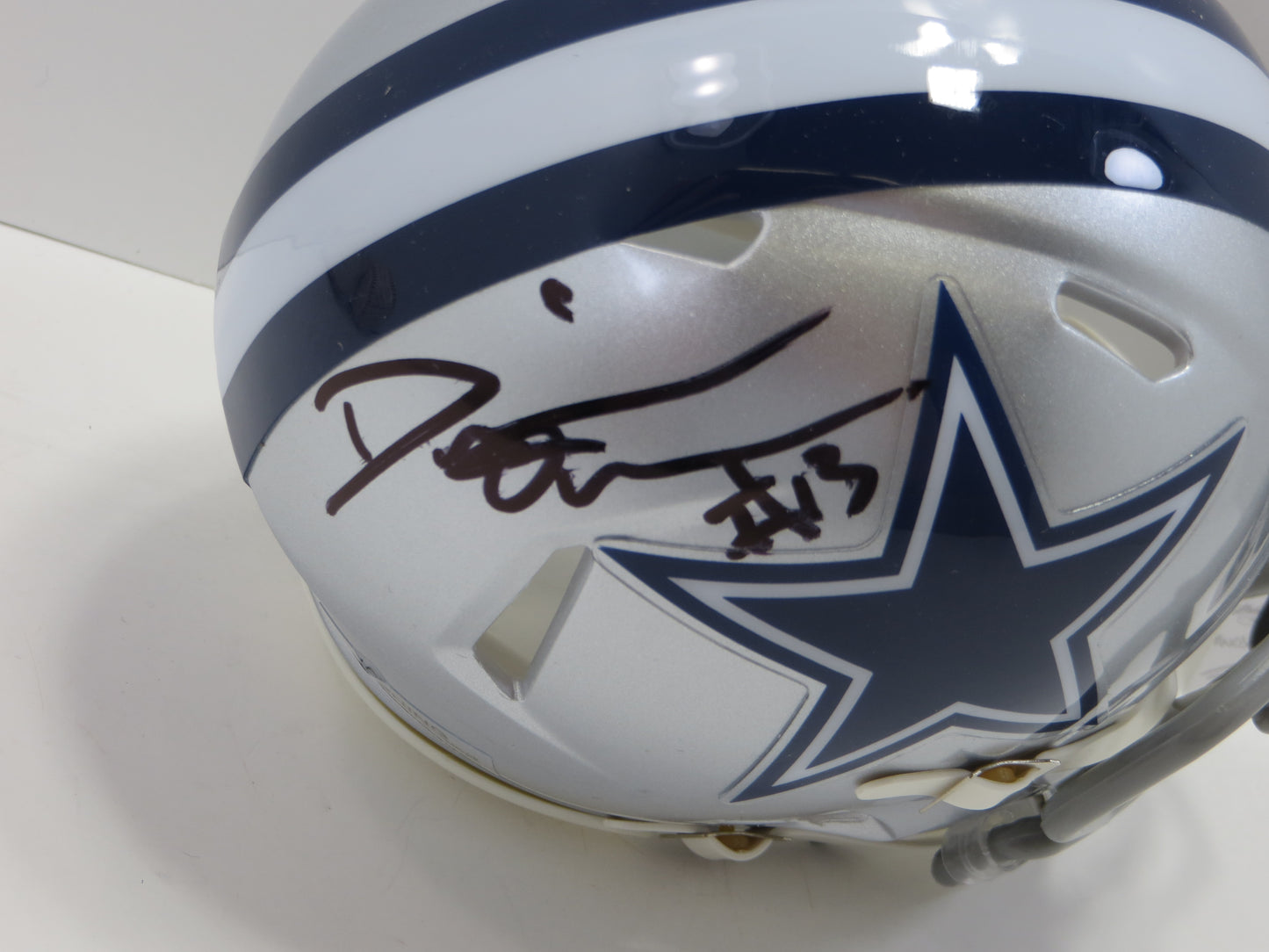 DEMARION OVERSHOWN SIGNED COWBOYS MINI HELMET JSA