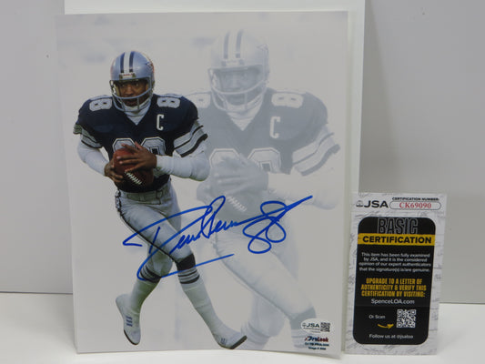 DREW PEARSON SIGNED COWBOYS Custom 8x10 JSA