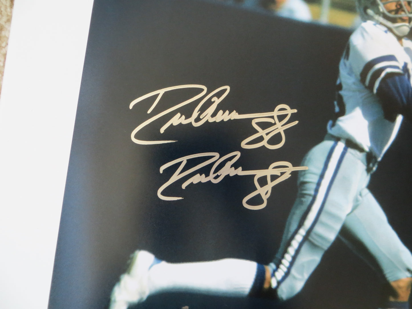 DREW PEARSON DALLAS COWBOYS SIGNED 16x20 PHOTO w/HOF 21 INSC BAS COA