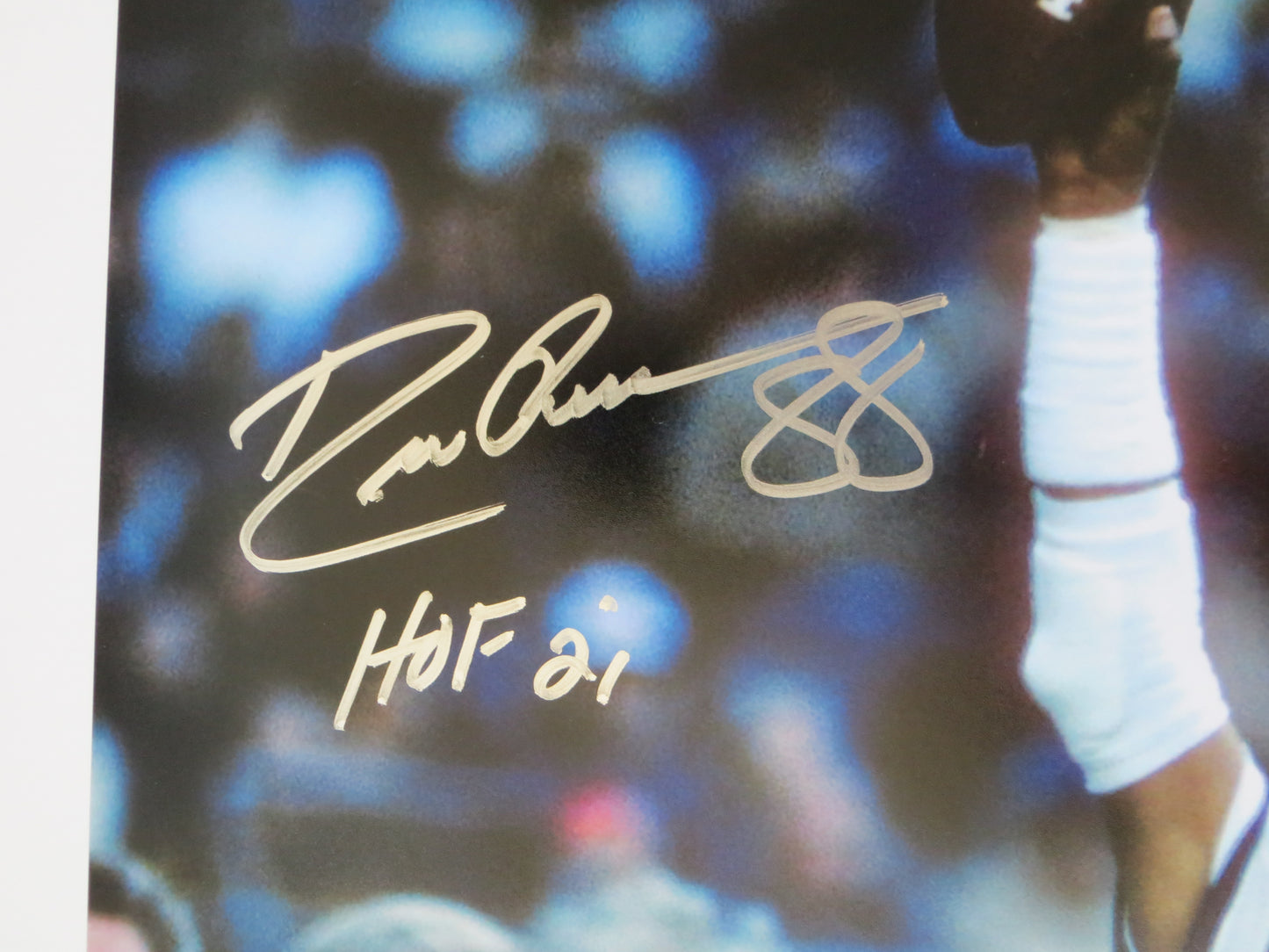 DREW PEARSON DALLAS COWBOYS SIGNED 16x20 TD PHOTO w/HOF 21 INSC BAS COA