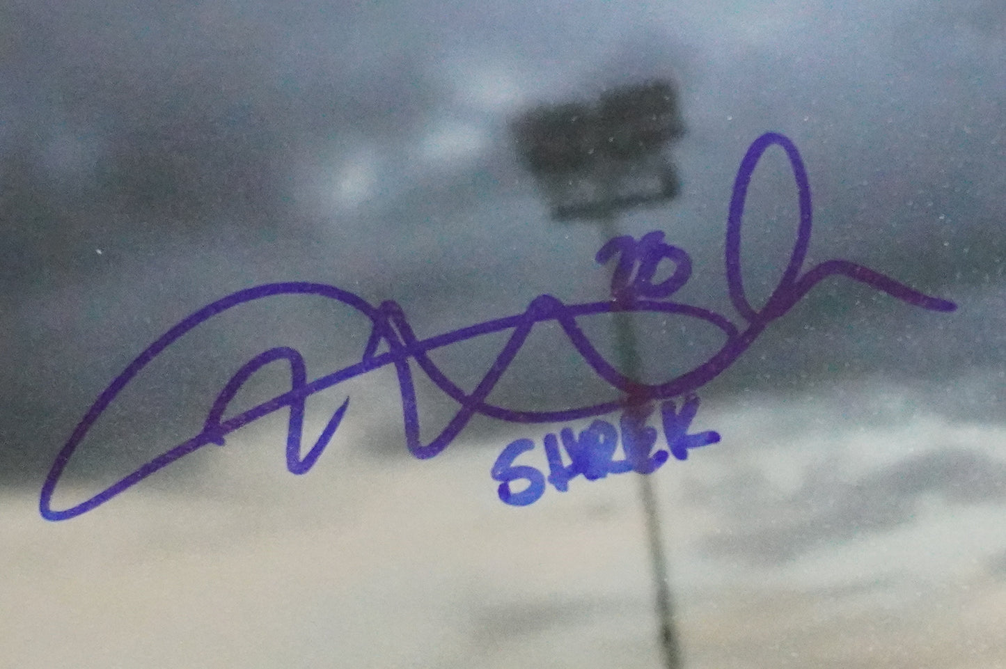 KEVIN MENCH Signed 8x10 Photo TEXAS RANGERS w/"Shrek" BAS COA