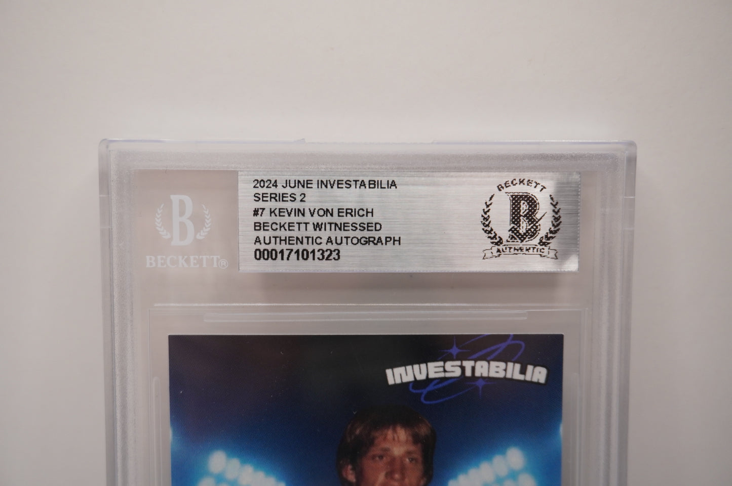 2024 JUNE INVESTABILIA SERIES 2 KEVIN VON ERICH #7 BGS AUTH. AUTO
