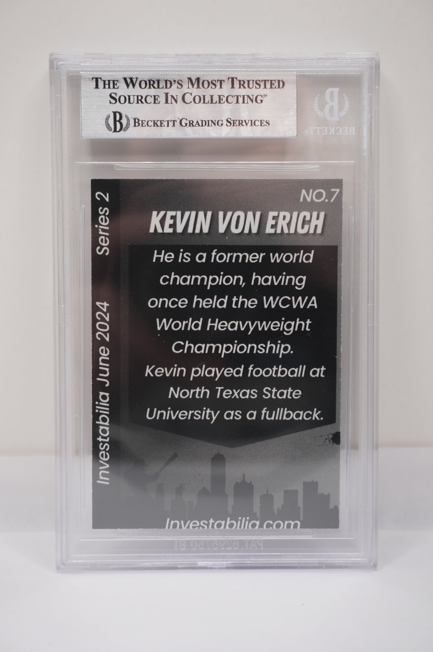 2024 JUNE INVESTABILIA SERIES 2 KEVIN VON ERICH #7 BGS AUTH. AUTO