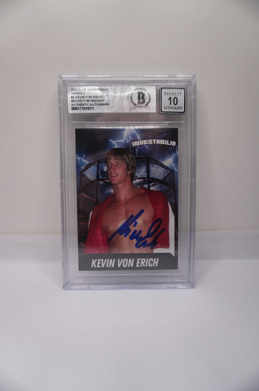 2024 JUNE INVESTABILIA SERIES 2 KEVIN VON ERICH #4 BGS AUTH. AUTO 10