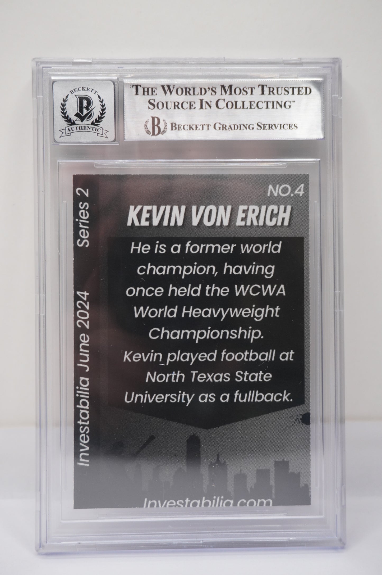 2024 JUNE INVESTABILIA SERIES 2 KEVIN VON ERICH #4 BGS AUTH. AUTO 10
