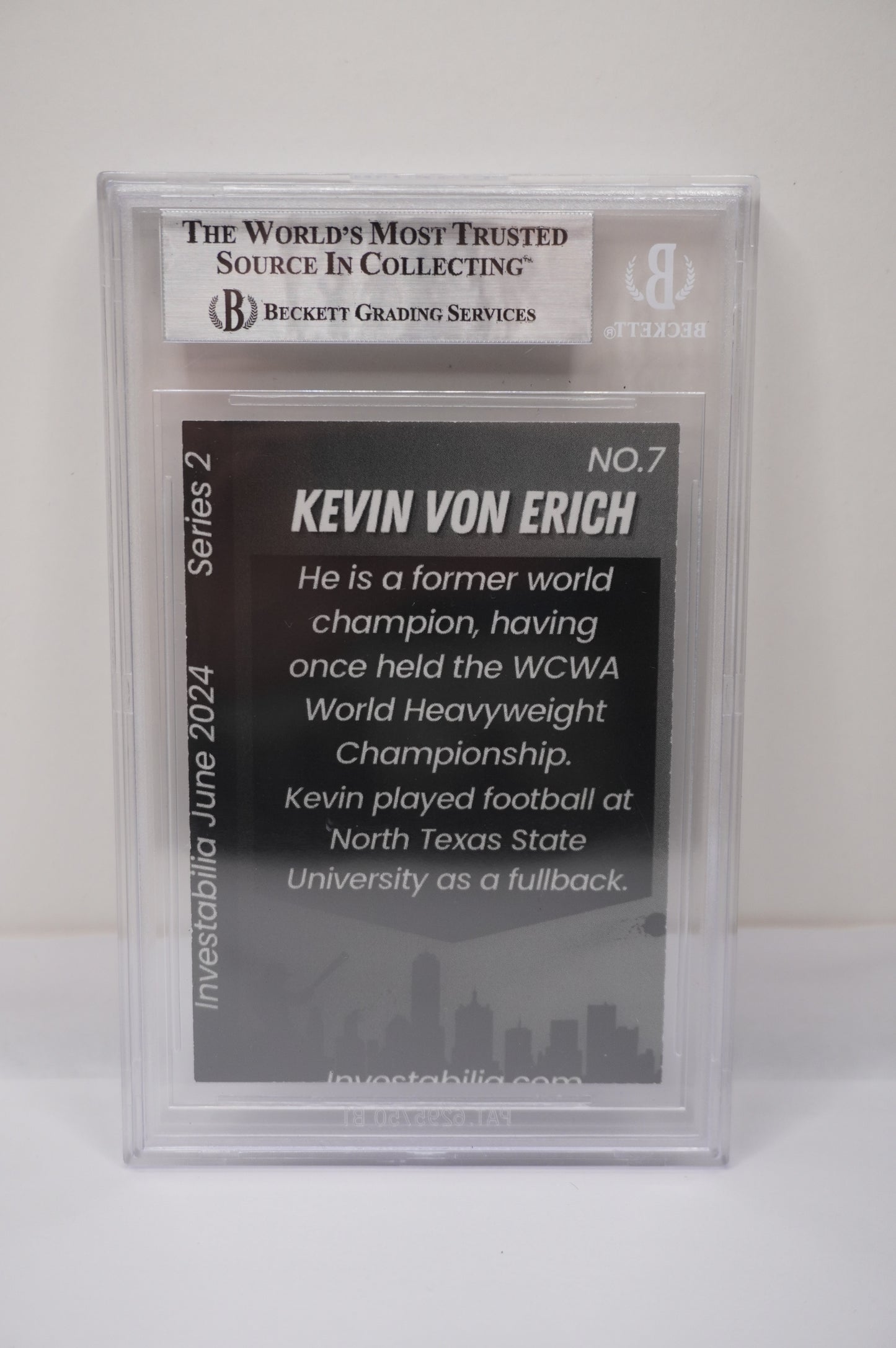 2024 JUNE INVESTABILIA SERIES 2 KEVIN VON ERICH #7 BGS AUTH. AUTO