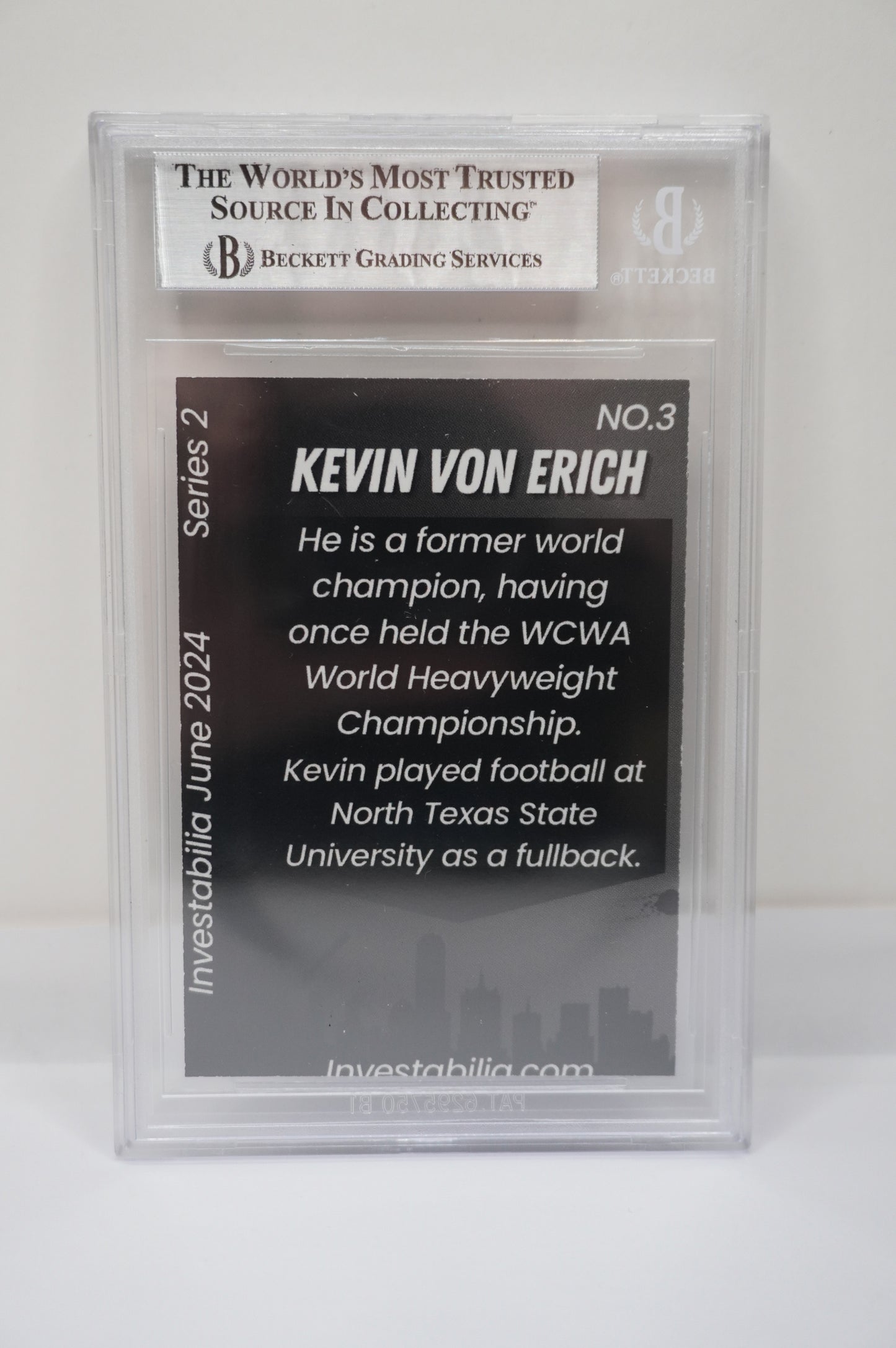 2024 JUNE INVESTABILIA SERIES 2 KEVIN VON ERICH #4 BGS AUTH. AUTO