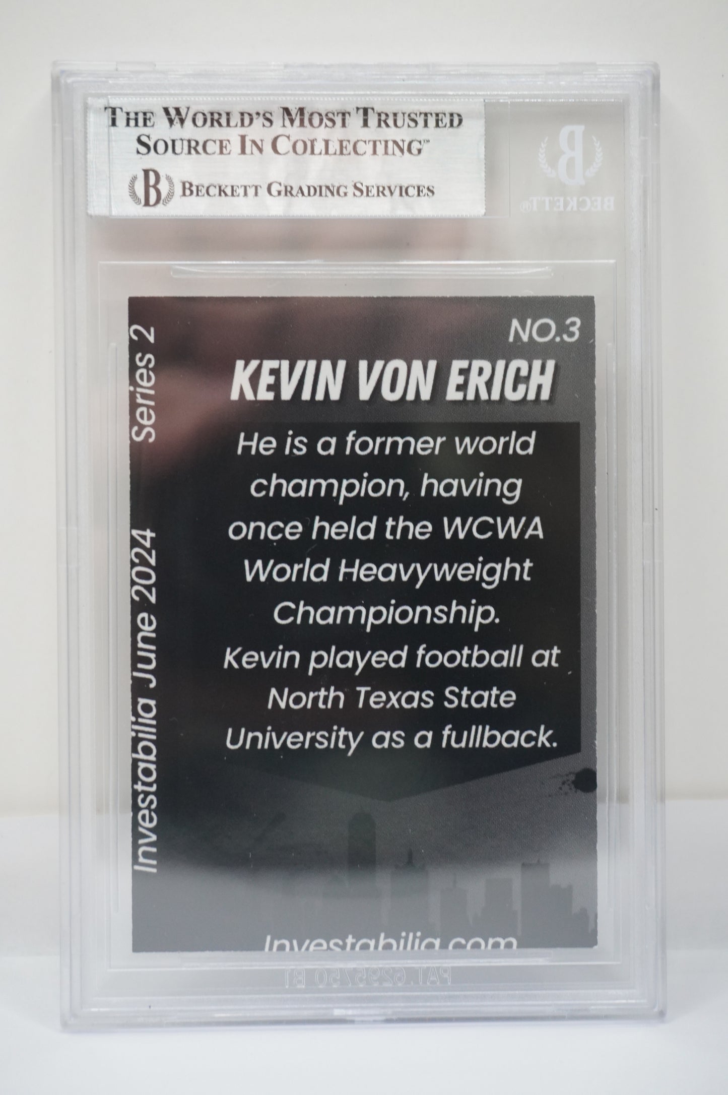 2024 JUNE INVESTABILIA SERIES 2 KEVIN VON ERICH #3 BGS AUTH. AUTO