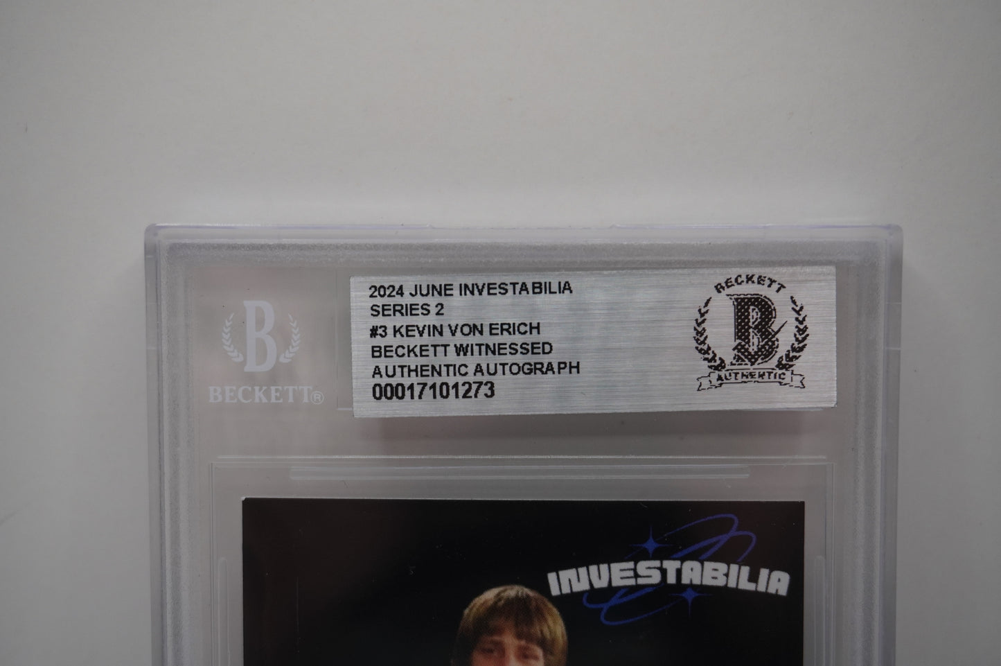 2024 JUNE INVESTABILIA SERIES 2 KEVIN VON ERICH #3 BGS AUTH. AUTO