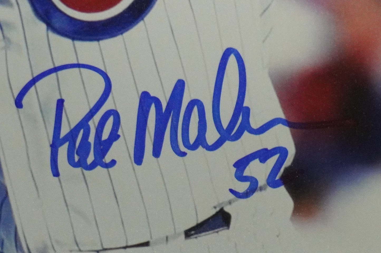 PAT MAHOMES SR. CHICAGO CUBS SIGNED 8x10 PHOTO Twins Chiefs BAS COA
