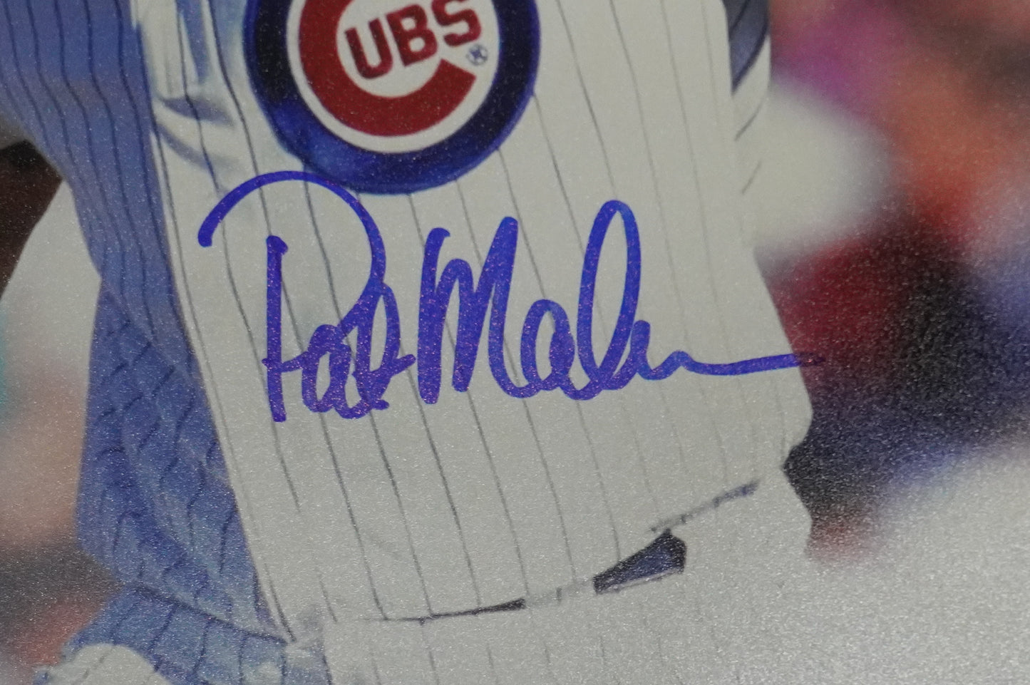 PAT MAHOMES SR. CHICAGO CUBS SIGNED 8x10 PHOTO Twins Chiefs BAS COA
