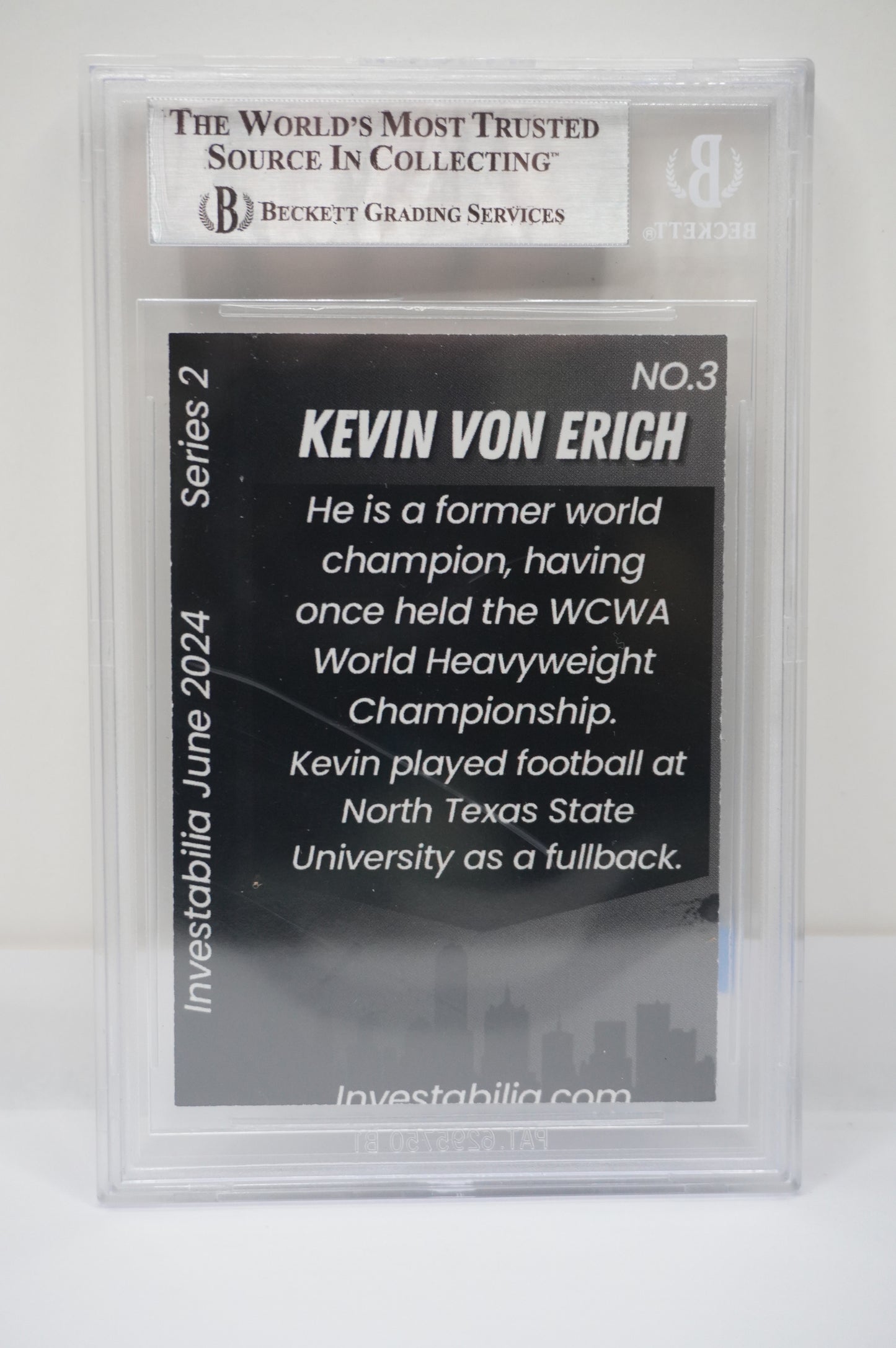 2024 JUNE INVESTABILIA SERIES 2 KEVIN VON ERICH #3 BGS AUTH. AUTO