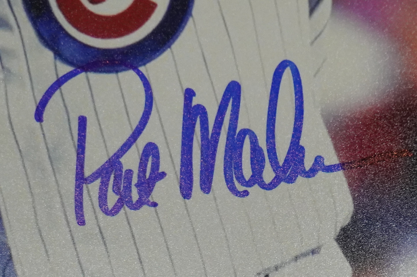 PAT MAHOMES SR. CHICAGO CUBS SIGNED 8x10 PHOTO Twins Chiefs BAS COA