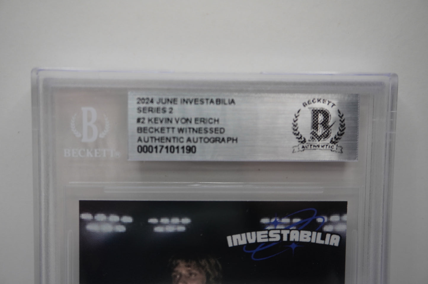 2024 JUNE INVESTABILIA SERIES 2 KEVIN VON ERICH #2 BGS AUTH. AUTO