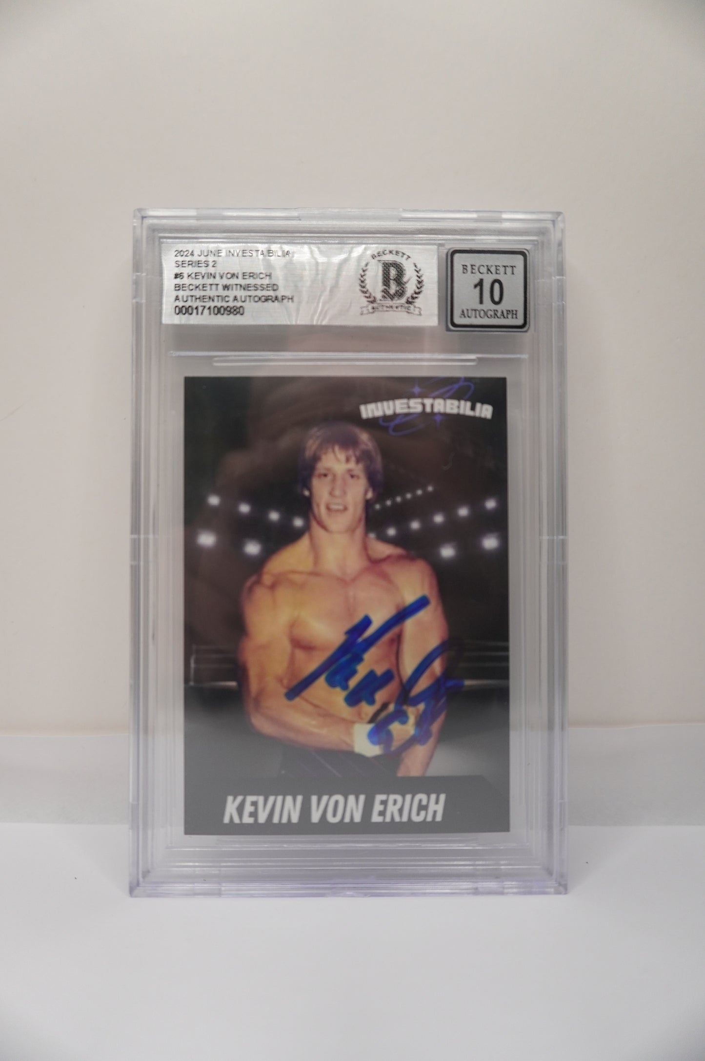 2024 JUNE INVESTABILIA SERIES 2 KEVIN VON ERICH #6 BGS AUTH. AUTO