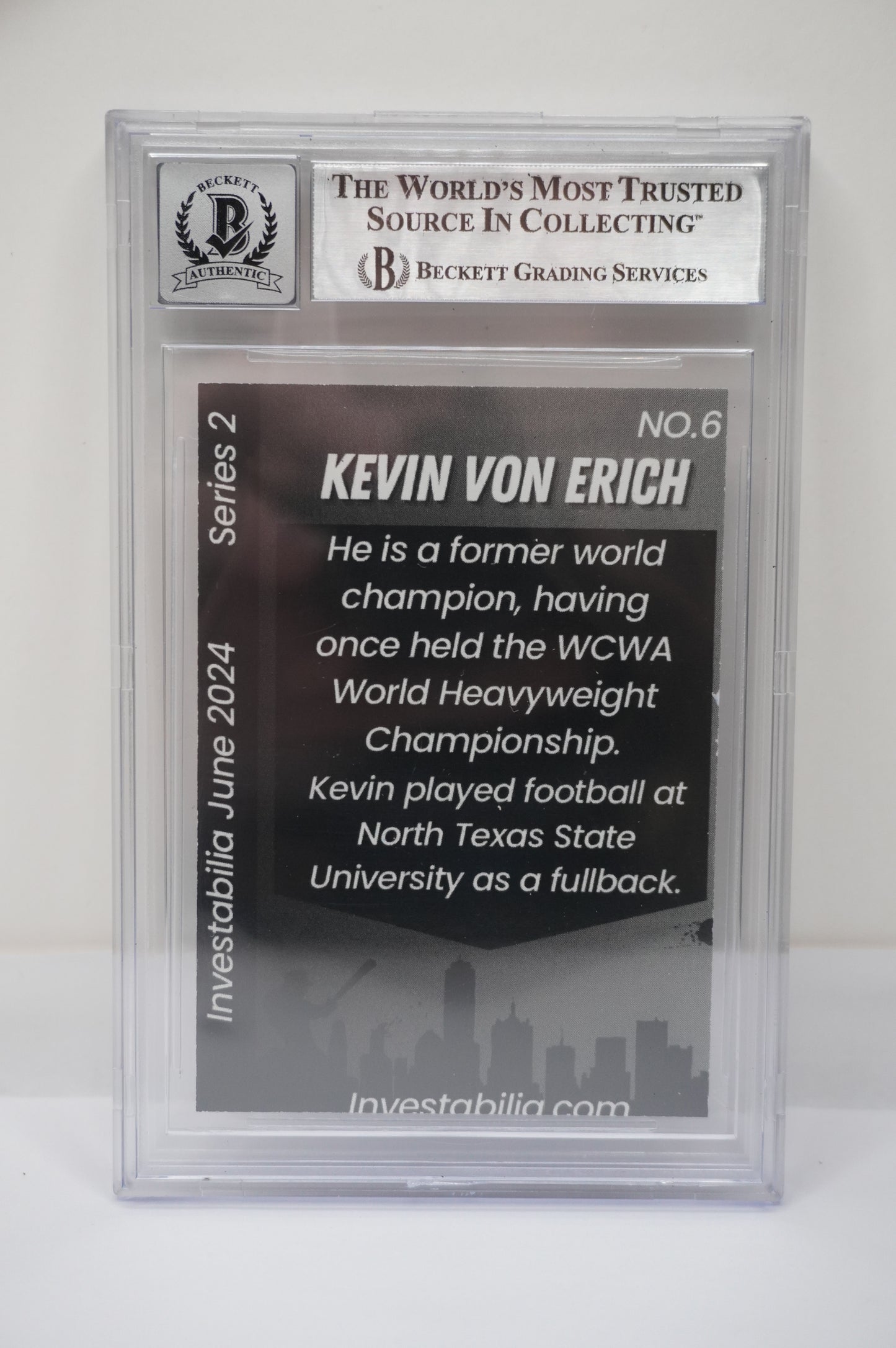 2024 JUNE INVESTABILIA SERIES 2 KEVIN VON ERICH #6 BGS AUTH. AUTO