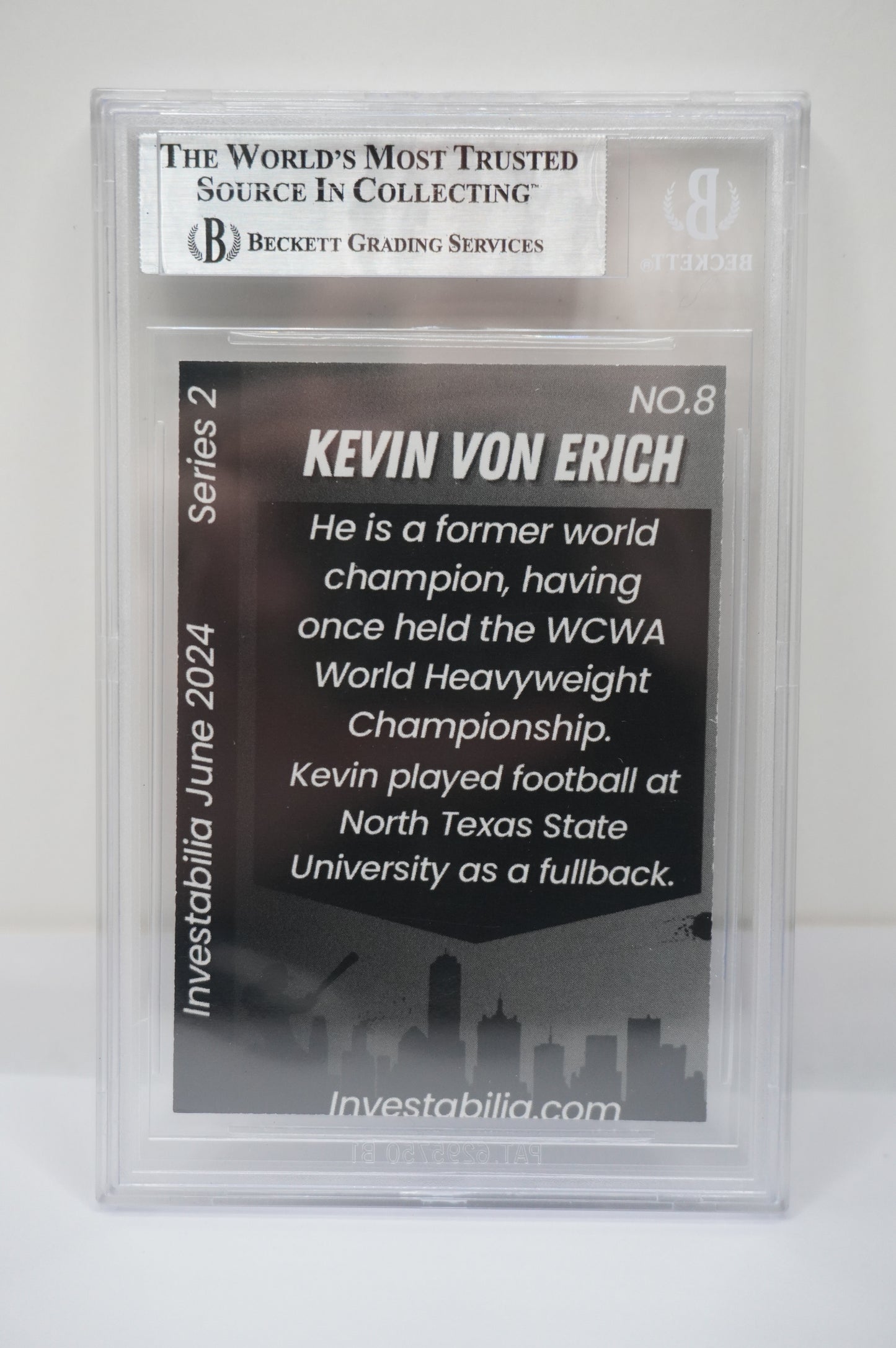2024 JUNE INVESTABILIA SERIES 2 KEVIN VON ERICH #8 BGS AUTH. AUTO