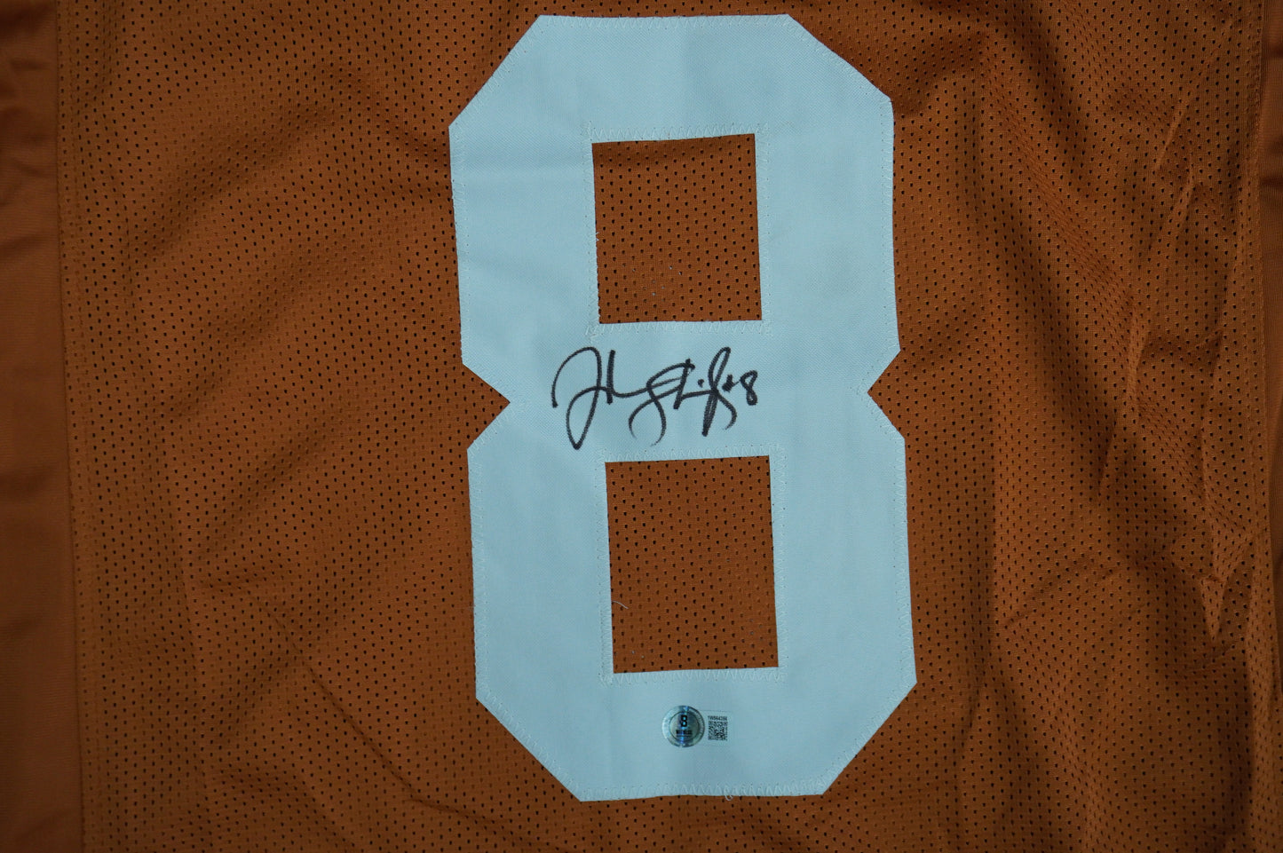 JORDAN SHIPLEY TEXAS UT LONGHORNS SIGNED JERSEY BAS COA