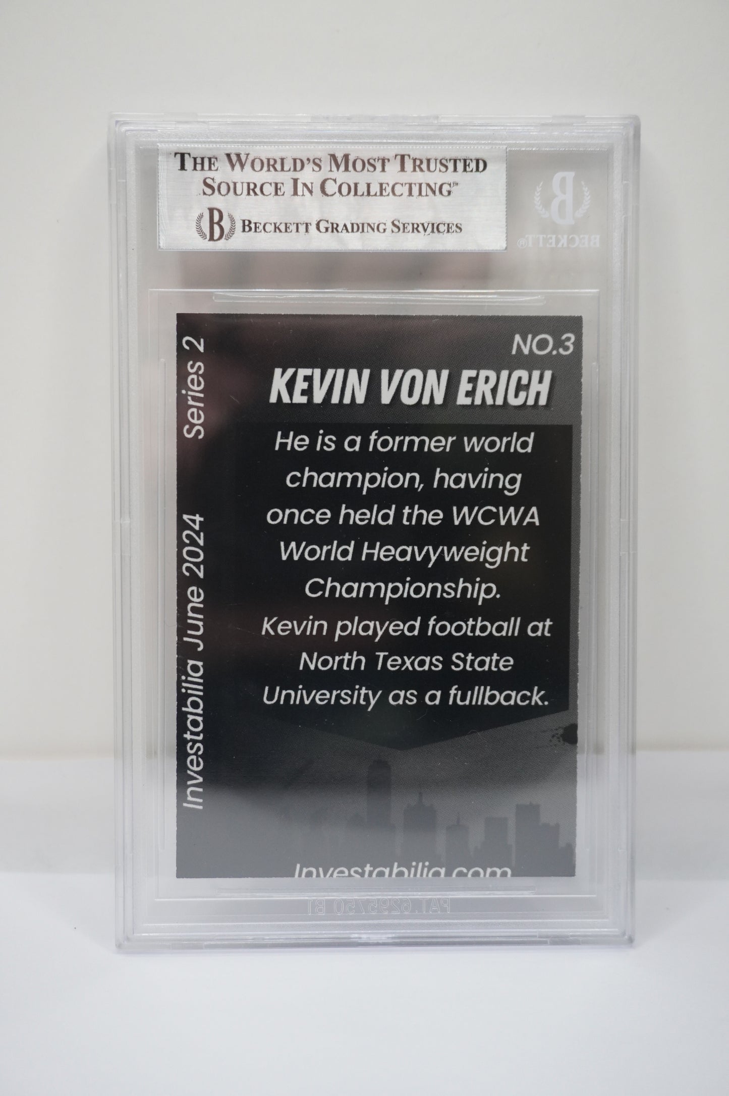 2024 JUNE INVESTABILIA SERIES 2 KEVIN VON ERICH #3 BGS AUTH. AUTO