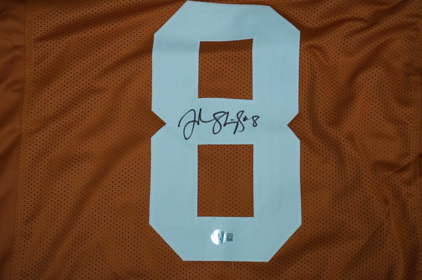 JORDAN SHIPLEY TEXAS UT LONGHORNS SIGNED JERSEY BAS COA