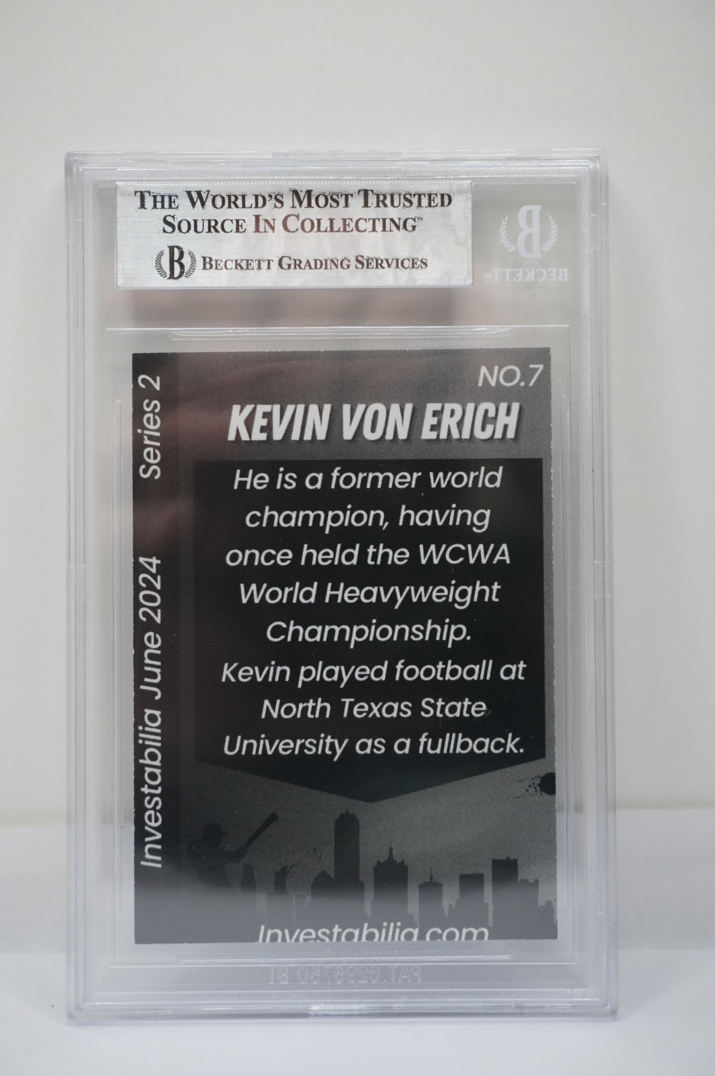 2024 JUNE INVESTABILIA SERIES 2 KEVIN VON ERICH #7 BGS AUTH. AUTO