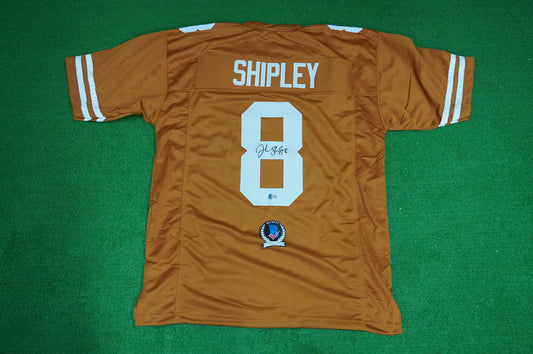 JORDAN SHIPLEY TEXAS UT LONGHORNS SIGNED JERSEY BAS COA