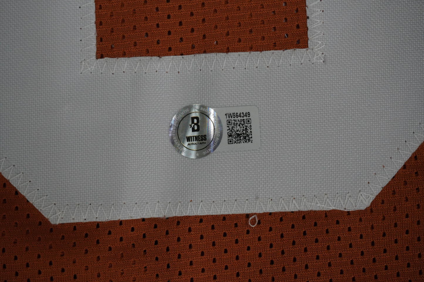 JORDAN SHIPLEY TEXAS UT LONGHORNS SIGNED JERSEY BAS COA