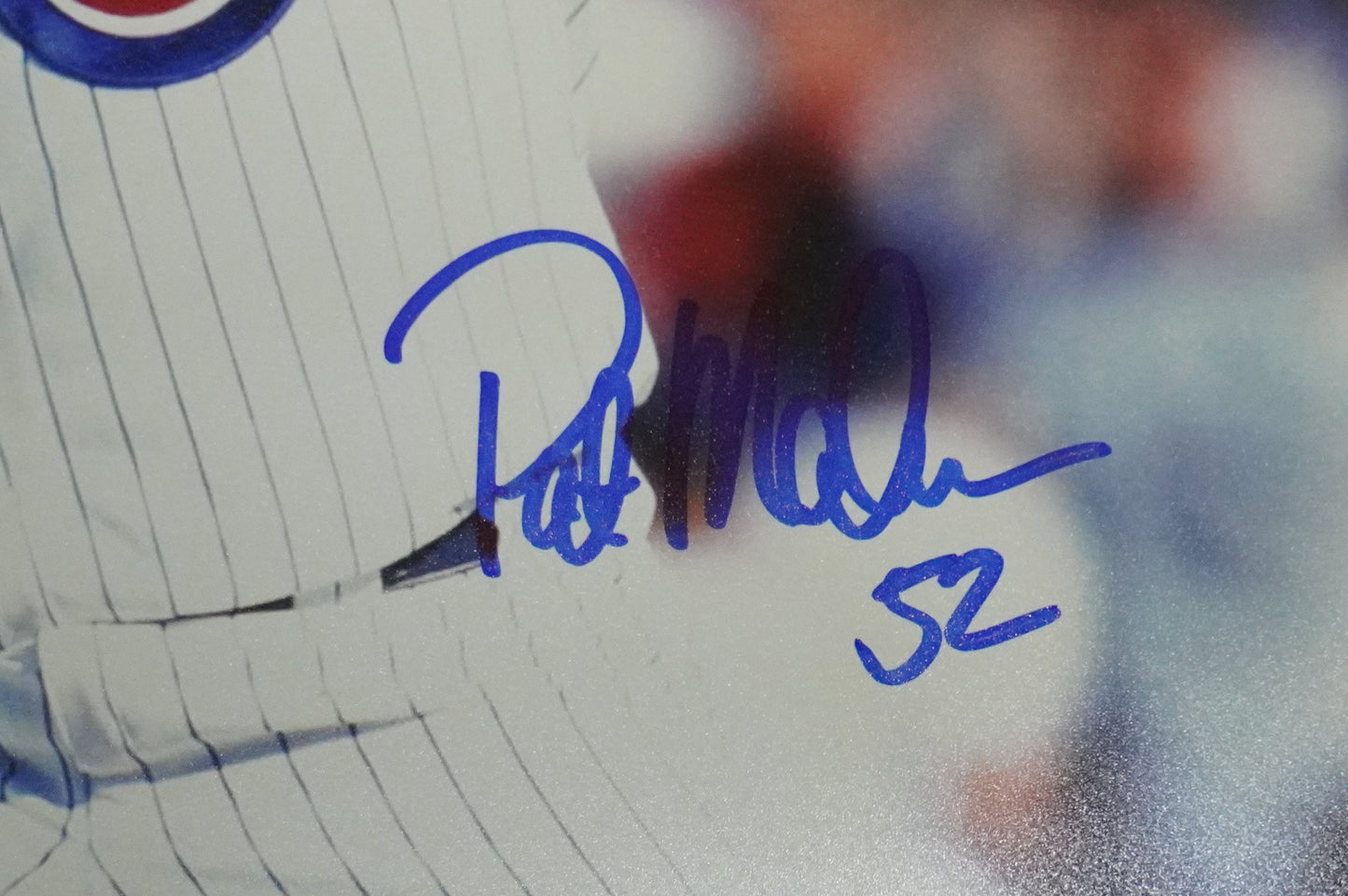 PAT MAHOMES SR. CHICAGO CUBS SIGNED 8x10 PHOTO Twins Chiefs BAS COA
