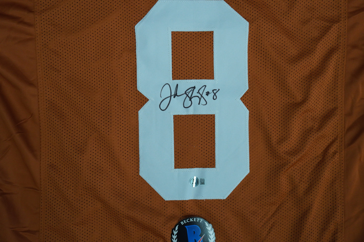 JORDAN SHIPLEY TEXAS UT LONGHORNS SIGNED JERSEY BAS COA