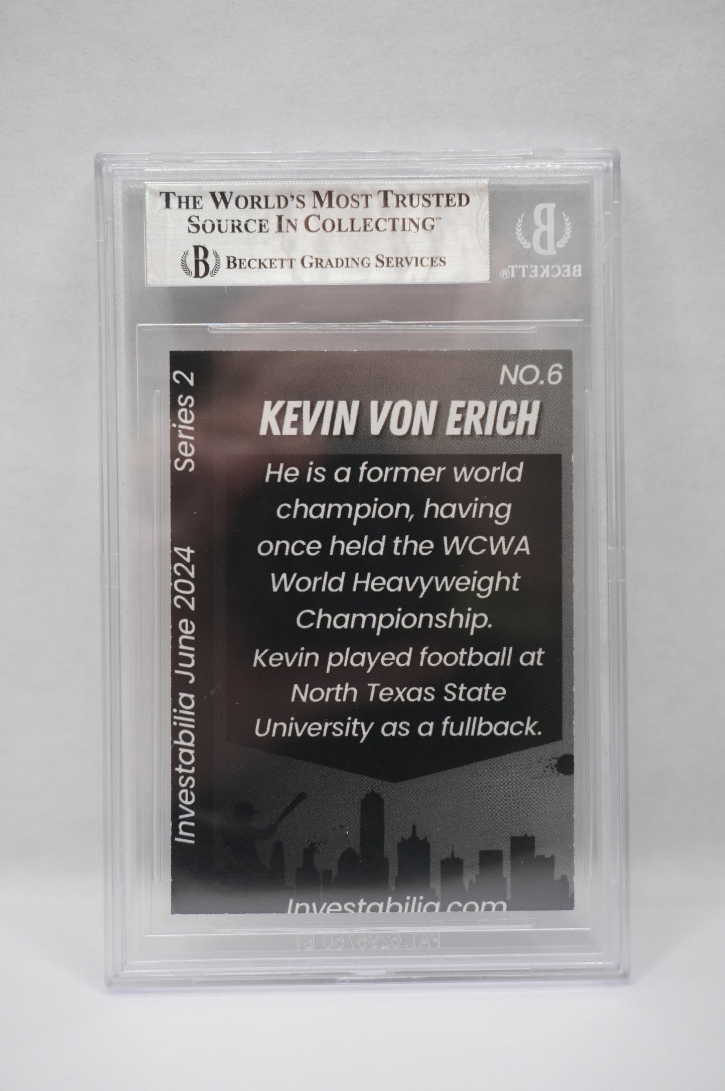 2024 JUNE INVESTABILIA SERIES 2 KEVIN VON ERICH #6 BGS AUTH. AUTO
