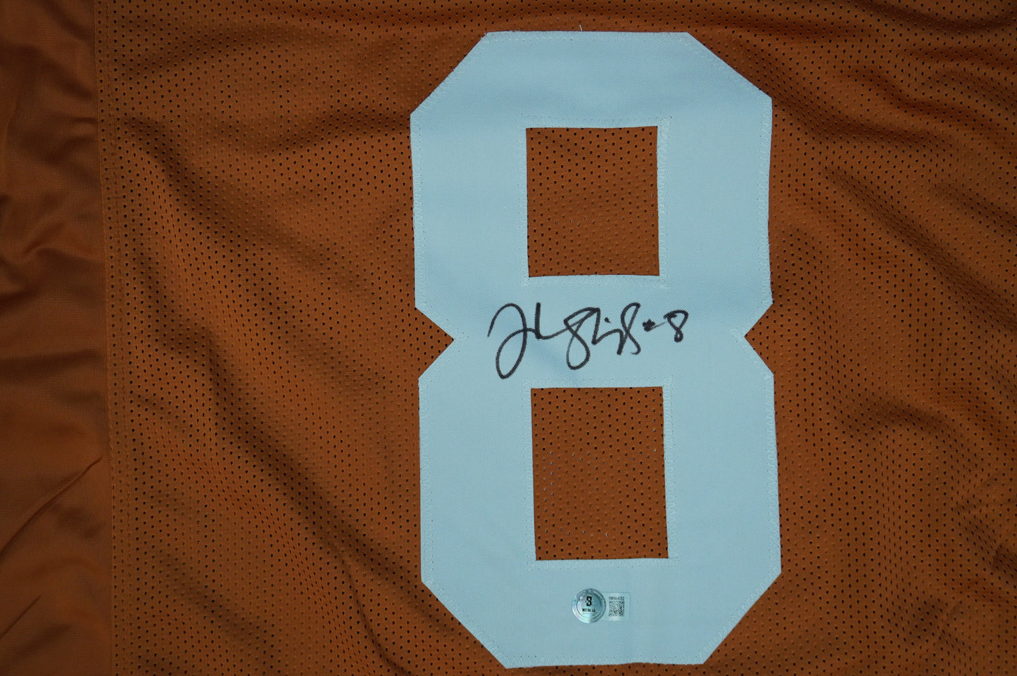 JORDAN SHIPLEY TEXAS UT LONGHORNS SIGNED JERSEY BAS COA