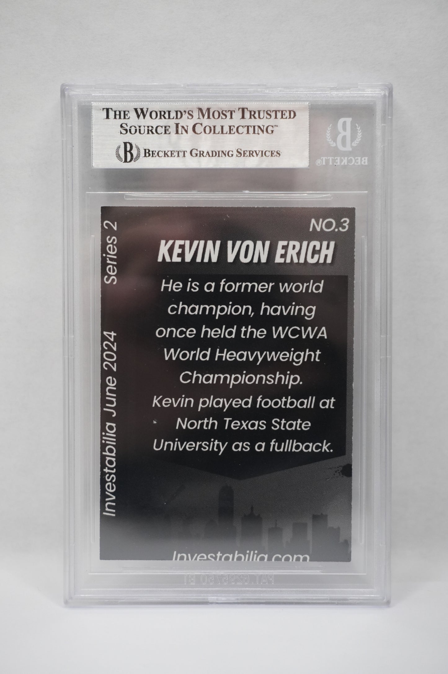 2024 JUNE INVESTABILIA SERIES 2 KEVIN VON ERICH #3 BGS AUTH. AUTO