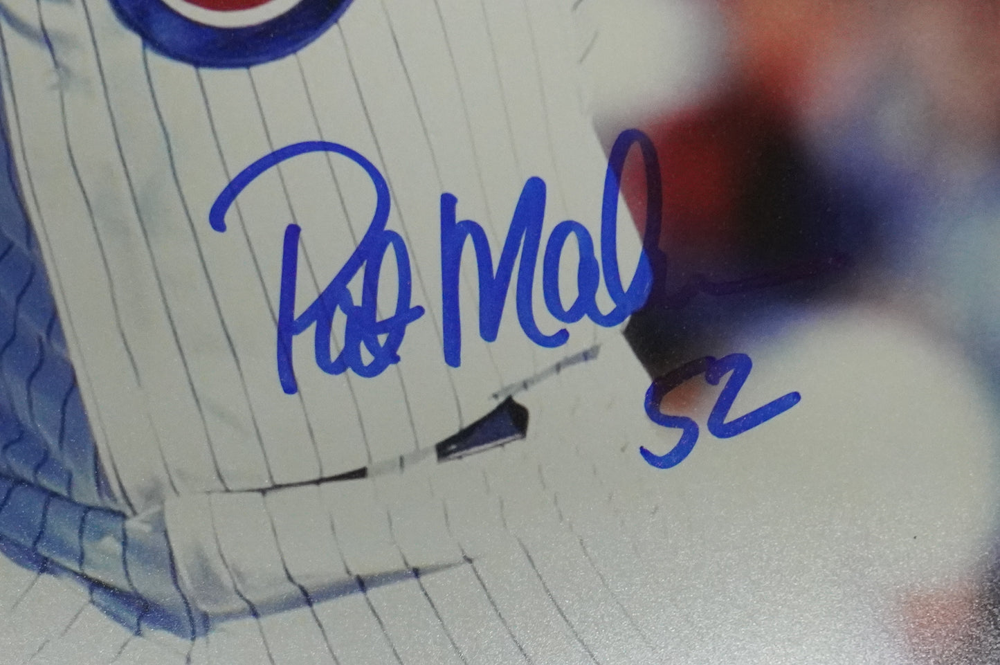 PAT MAHOMES SR. CHICAGO CUBS SIGNED 8x10 PHOTO Twins Chiefs BAS COA
