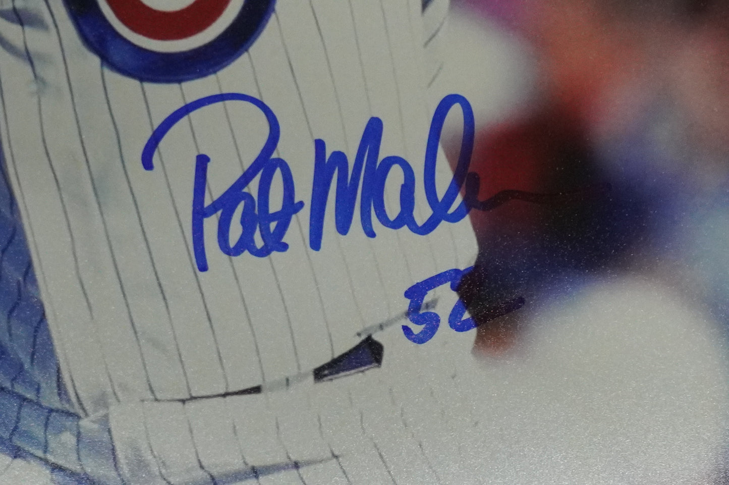 PAT MAHOMES SR. CHICAGO CUBS SIGNED 8x10 PHOTO Twins Chiefs BAS COA
