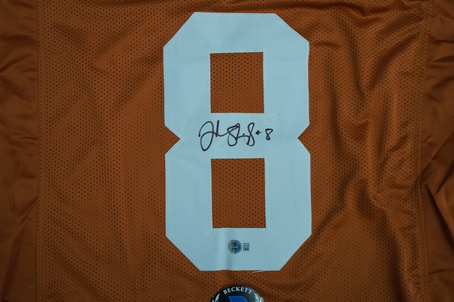 JORDAN SHIPLEY TEXAS UT LONGHORNS SIGNED JERSEY BAS COA