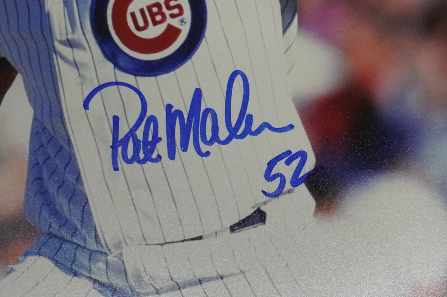 PAT MAHOMES SR. CHICAGO CUBS SIGNED 8x10 PHOTO Twins Chiefs BAS COA