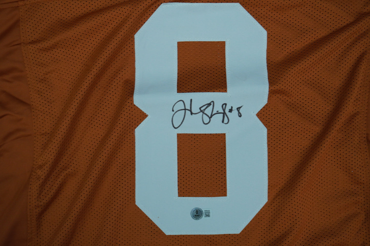 JORDAN SHIPLEY TEXAS UT LONGHORNS SIGNED JERSEY BAS COA
