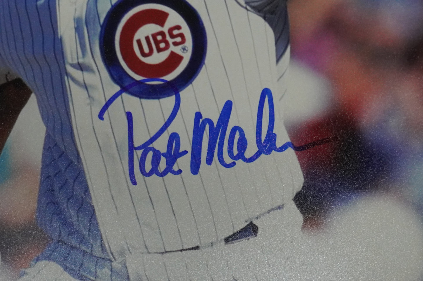 PAT MAHOMES SR. CHICAGO CUBS SIGNED 8x10 PHOTO Twins Chiefs BAS COA