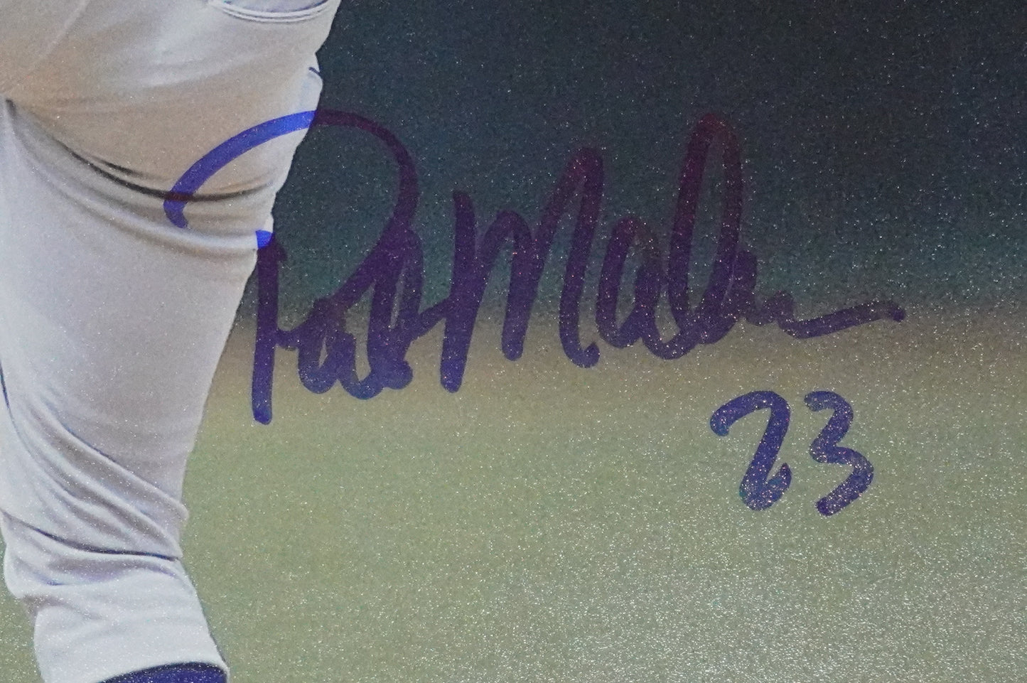 PAT MAHOMES SR. TEXAS RANGERS SIGNED 8x10 PHOTO Twins Chiefs BAS COA