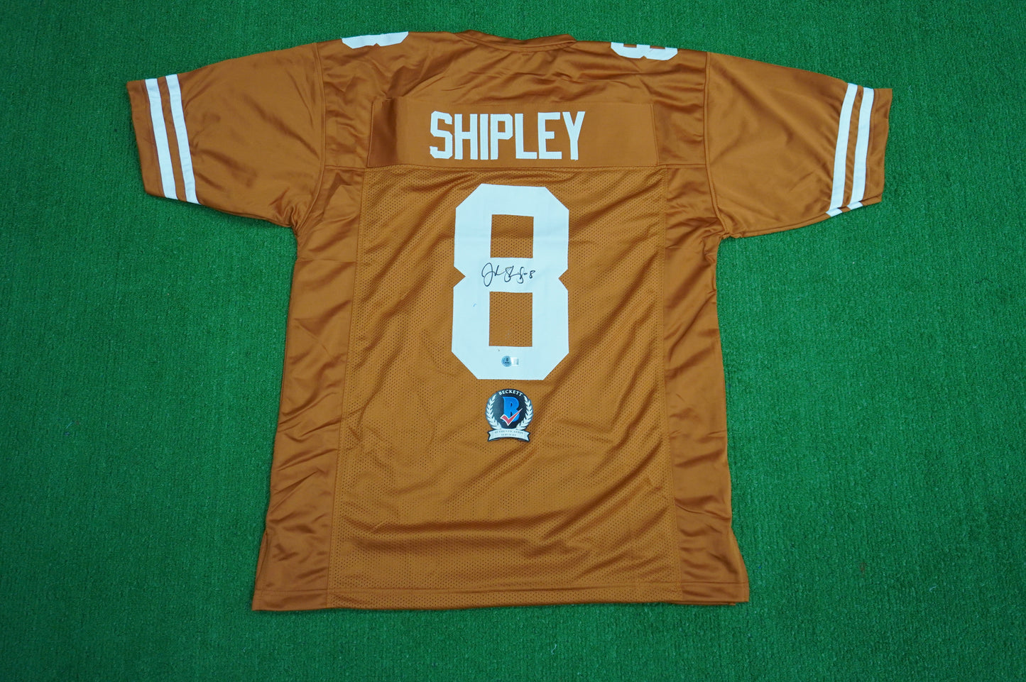 JORDAN SHIPLEY TEXAS UT LONGHORNS SIGNED JERSEY BAS COA