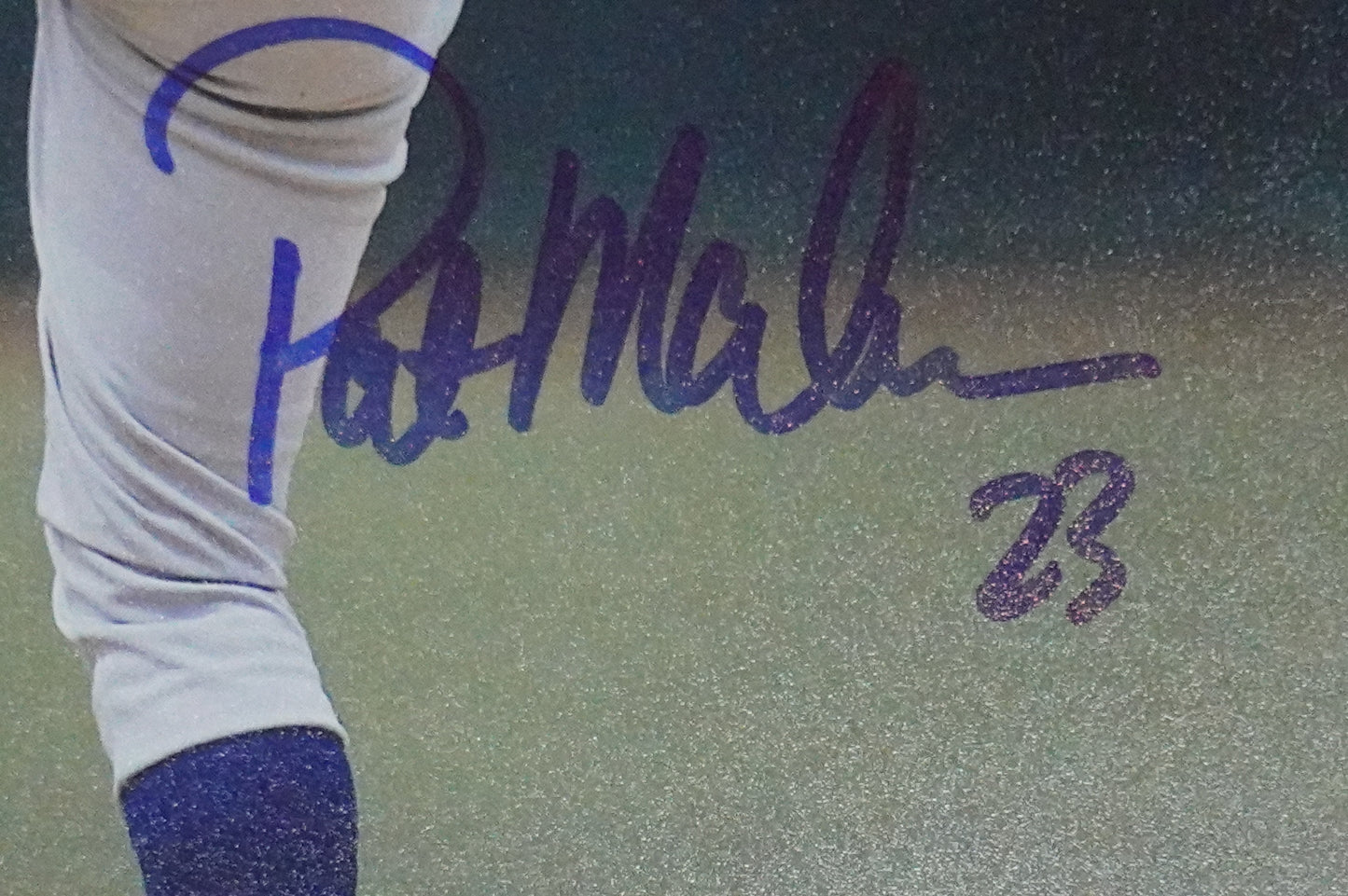 PAT MAHOMES SR. TEXAS RANGERS SIGNED 8x10 PHOTO Twins Chiefs BAS COA
