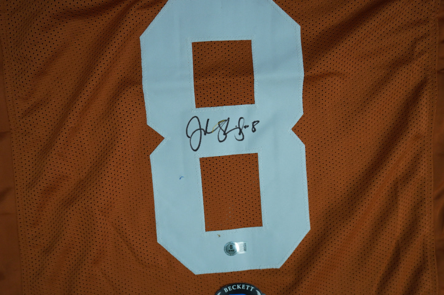 JORDAN SHIPLEY TEXAS UT LONGHORNS SIGNED JERSEY BAS COA
