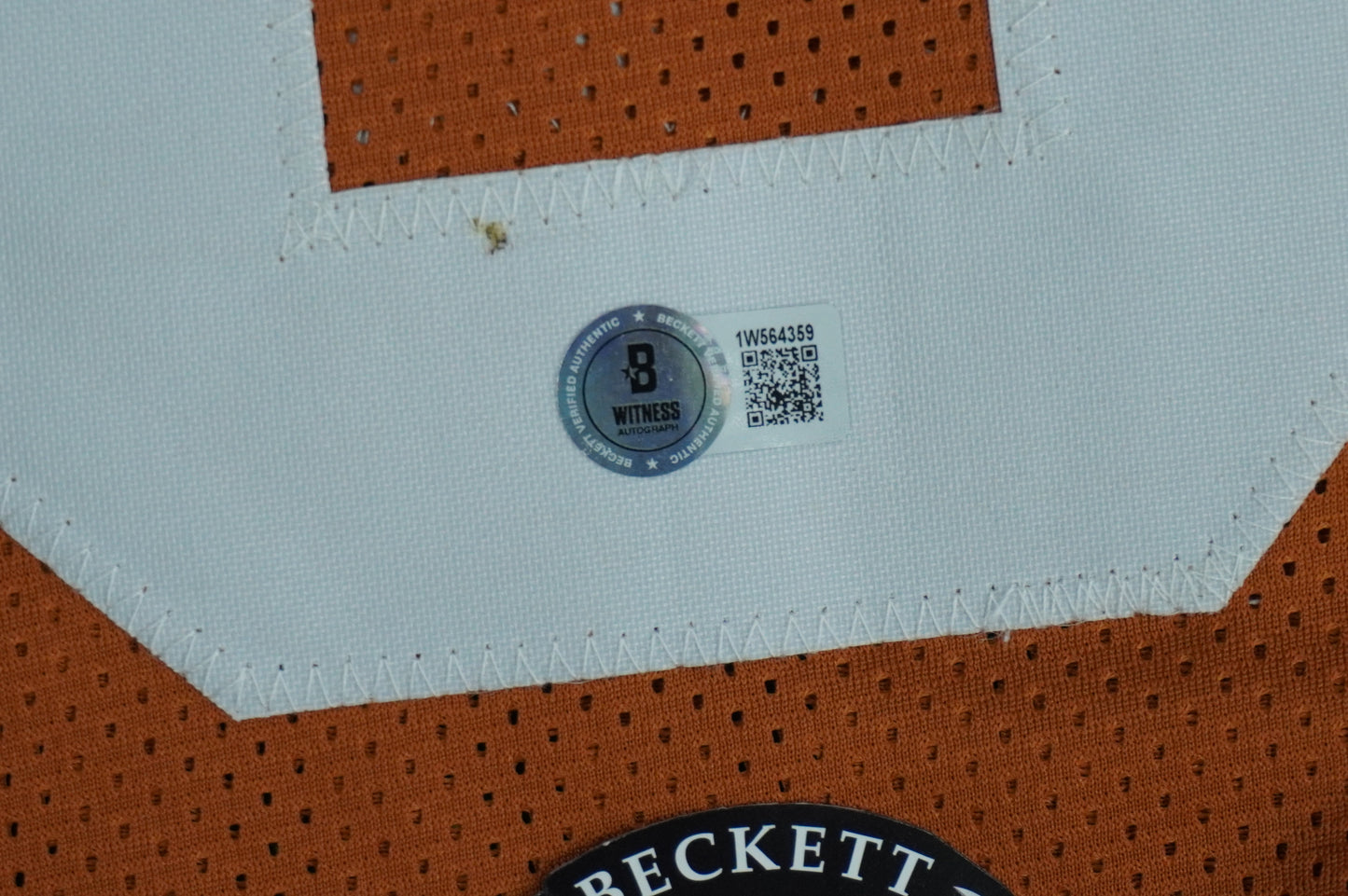 JORDAN SHIPLEY TEXAS UT LONGHORNS SIGNED JERSEY BAS COA