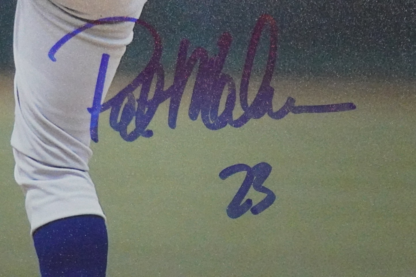 PAT MAHOMES SR. TEXAS RANGERS SIGNED 8x10 PHOTO Twins Chiefs BAS COA