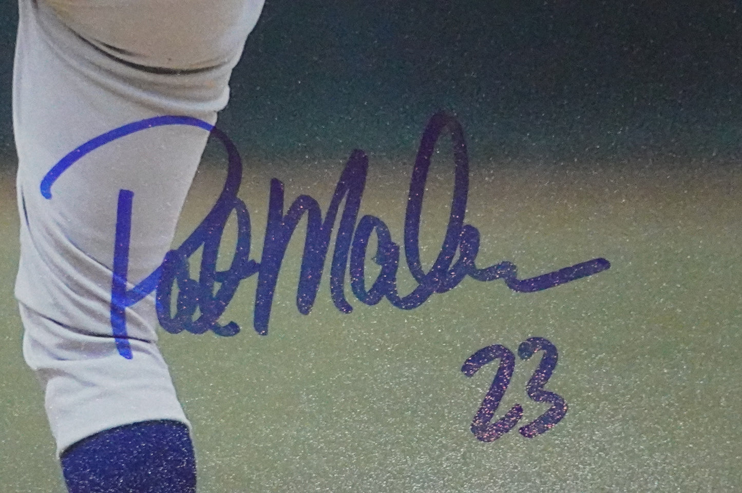 PAT MAHOMES SR. TEXAS RANGERS SIGNED 8x10 PHOTO Twins Chiefs BAS COA