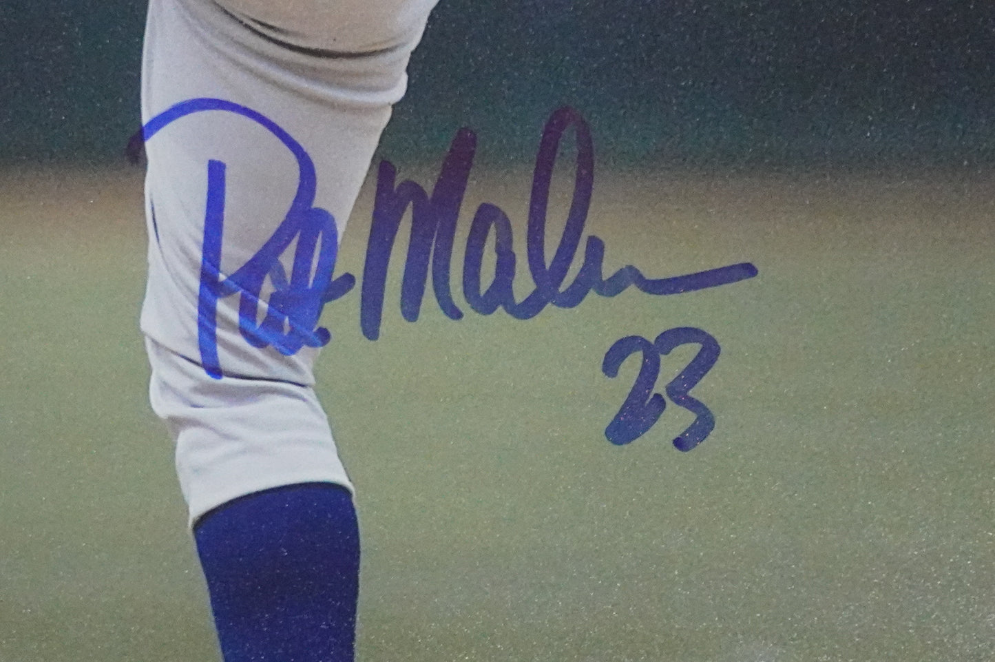 PAT MAHOMES SR. TEXAS RANGERS SIGNED 8x10 PHOTO Twins Chiefs BAS COA
