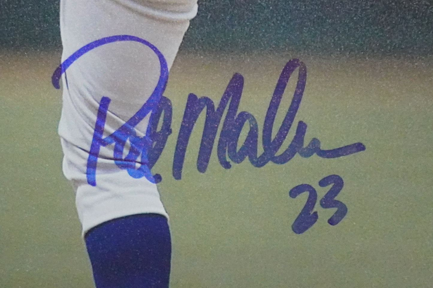 PAT MAHOMES SR. TEXAS RANGERS SIGNED 8x10 PHOTO Twins Chiefs BAS COA
