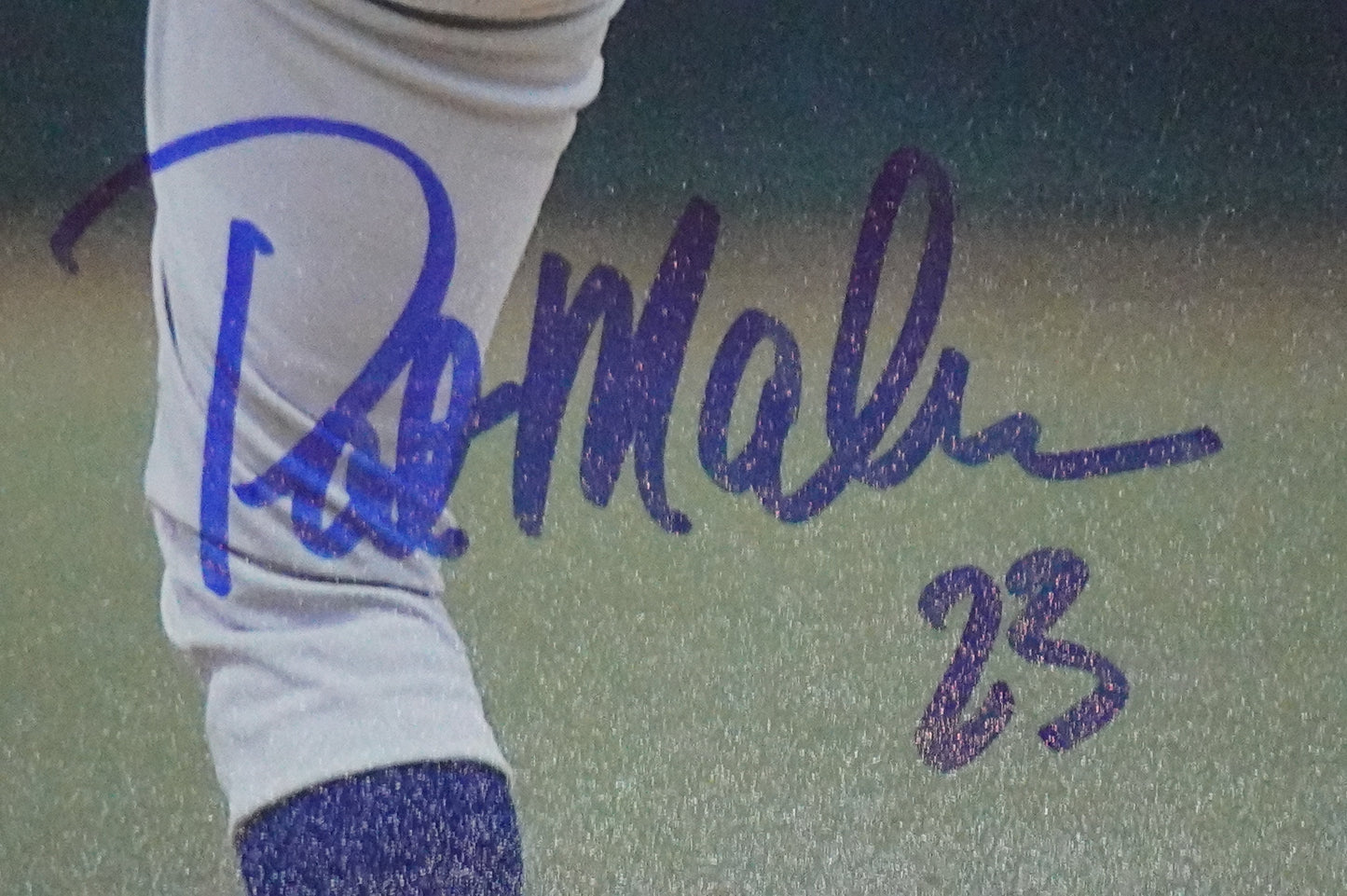 PAT MAHOMES SR. TEXAS RANGERS SIGNED 8x10 PHOTO Twins Chiefs BAS COA