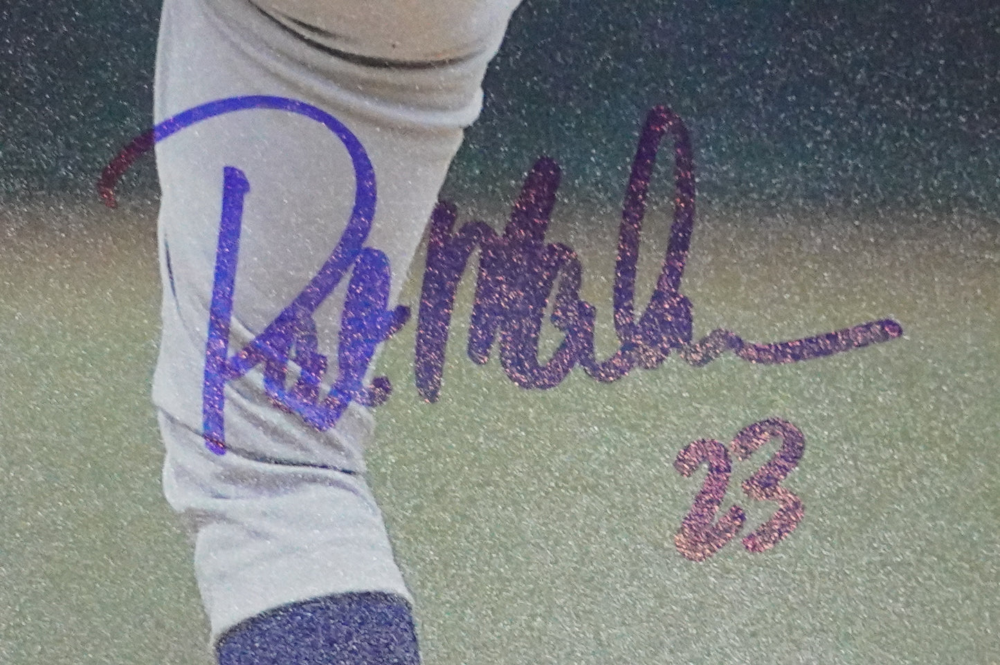 PAT MAHOMES SR. TEXAS RANGERS SIGNED 8x10 PHOTO Twins Chiefs BAS COA